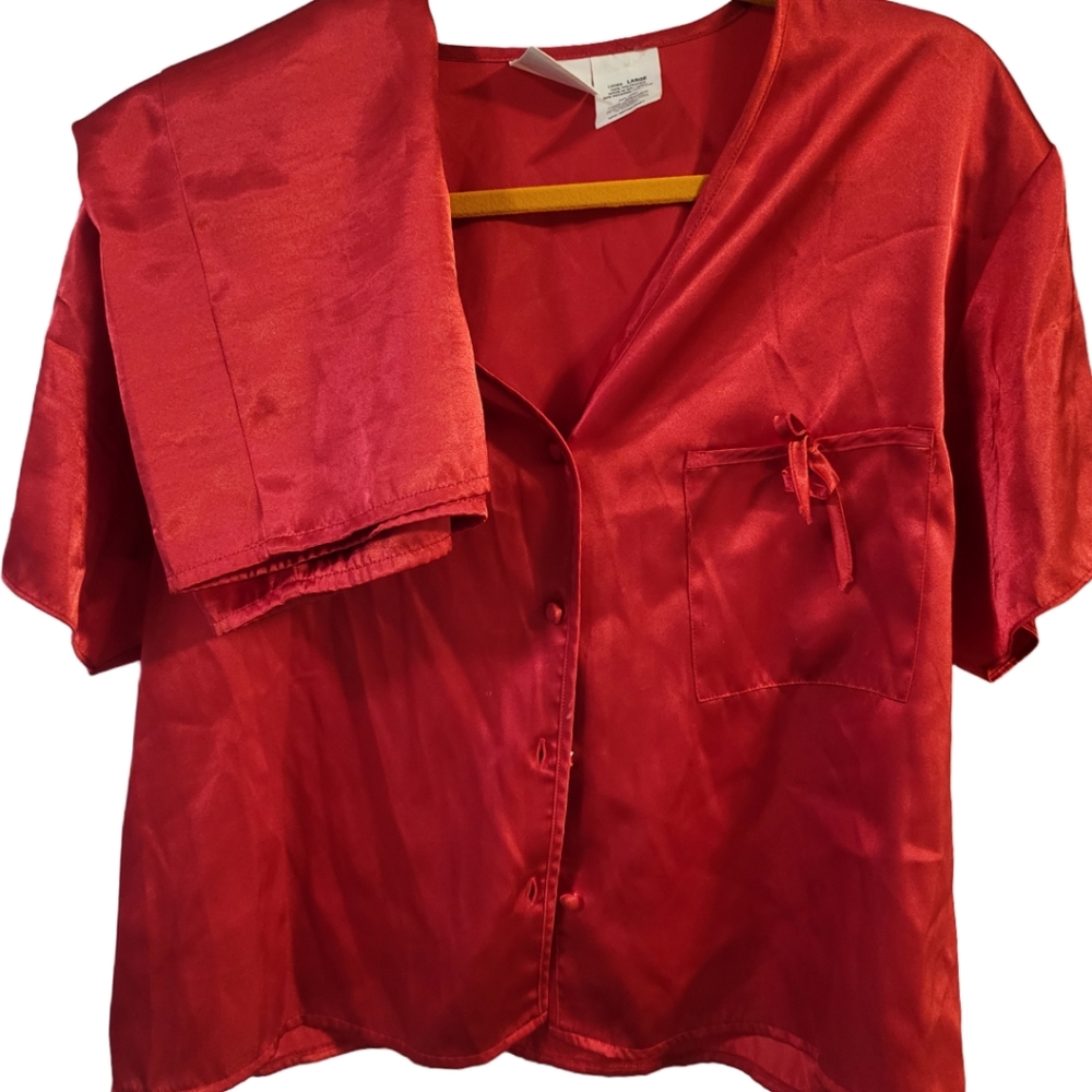 Secret Treasures Silky Summer Shorts Lounge/Sleepwear Set in Lg